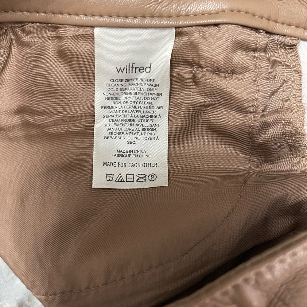 ARITZIA Wilfred Melina Faux Leather Pants - Picture 7 of 10